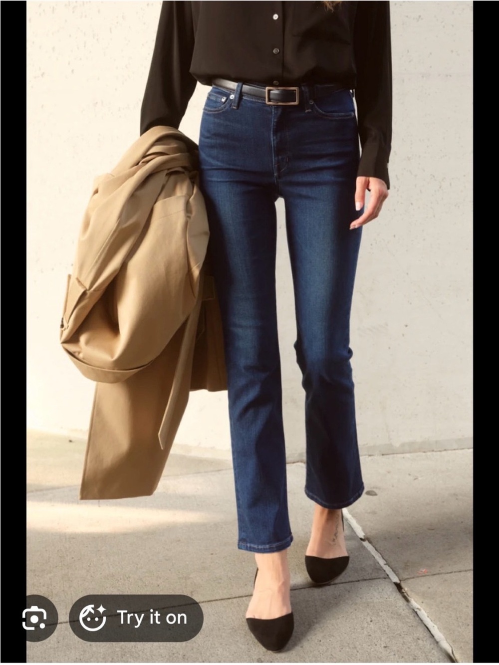 AYR Straight Leg Dark Blue Jeans
